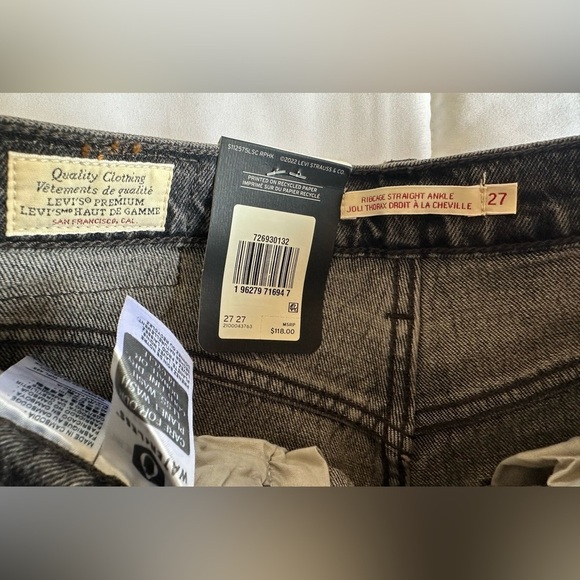 New Levi’s 27 x 27 Ribcage Straight Ankle Super High Rise Jeans - Picture 2 of 5
